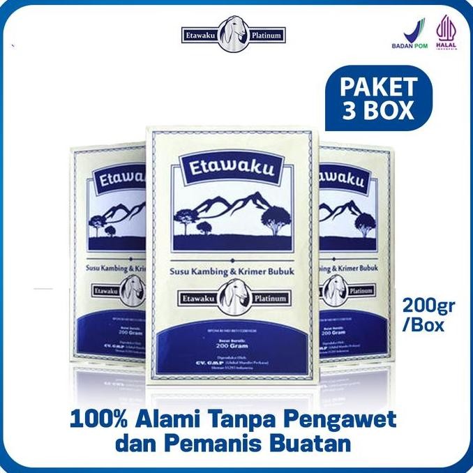 

Sale Etawaku Platinum 3 Box Susu Kambing Etawa Murni Solusi Alami Untuk Kesehatan Paru-Paru Dan Pernapasan