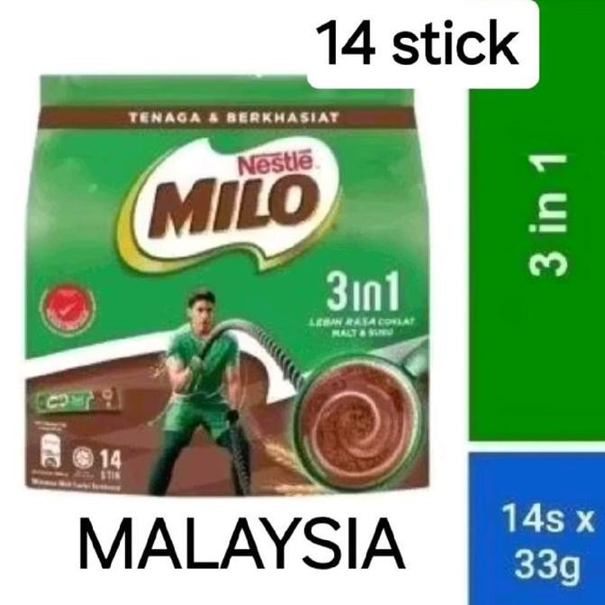 

Murah Milo 3In1 Asli Malaysia 14 Stick