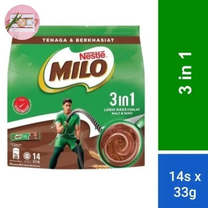 

Promo Milo 3In1 Isi 14 Stik/ Susu Milo 3In1 14 Sticks