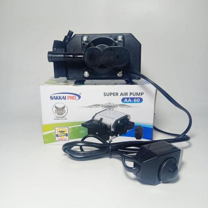 Mesin Aquarium Aerator Super Air Pump Aa-60 Sakkai Pro