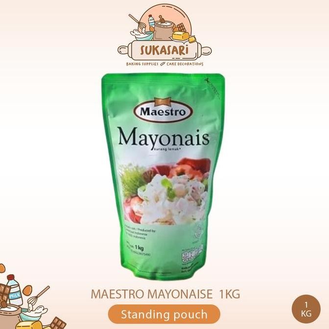 

Tersedia Maestro Mayonaise Original 1 Kg Standing Pouch Saus Salad Halal