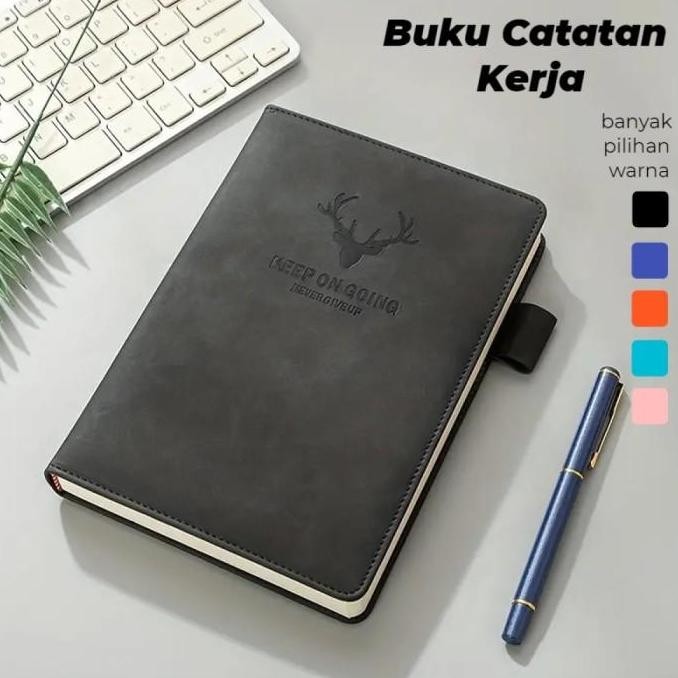 

Tersedia Buku Catatan Kerja Cover Kulit PU A5 Hitam - Notebook Eksklusif