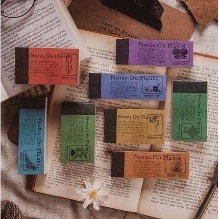 

Tersedia Vintage Notes for Journal Deco Plant Series 100pcs