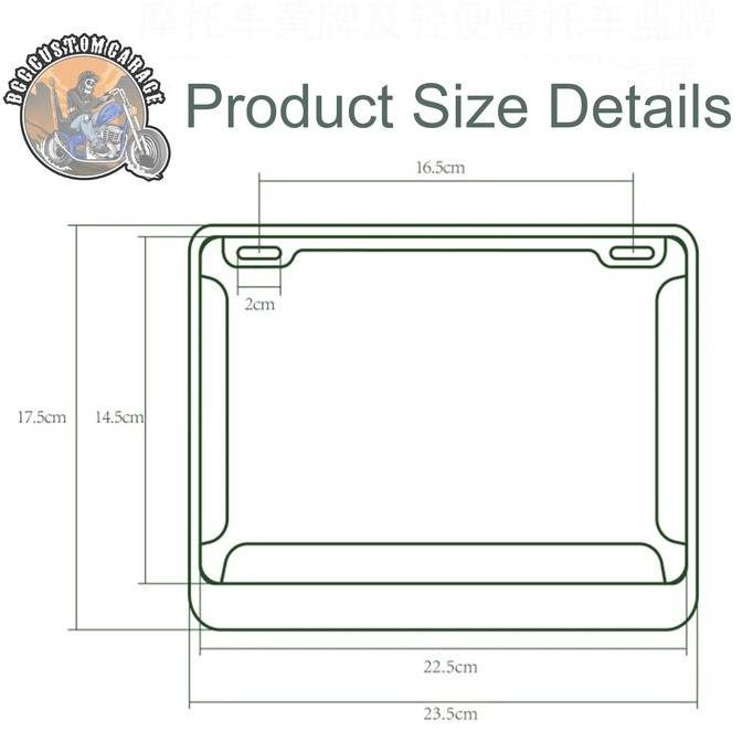 Cover Frame Plat Nomor Mooneyes Original . Baut Flat Nomer Mooneyes