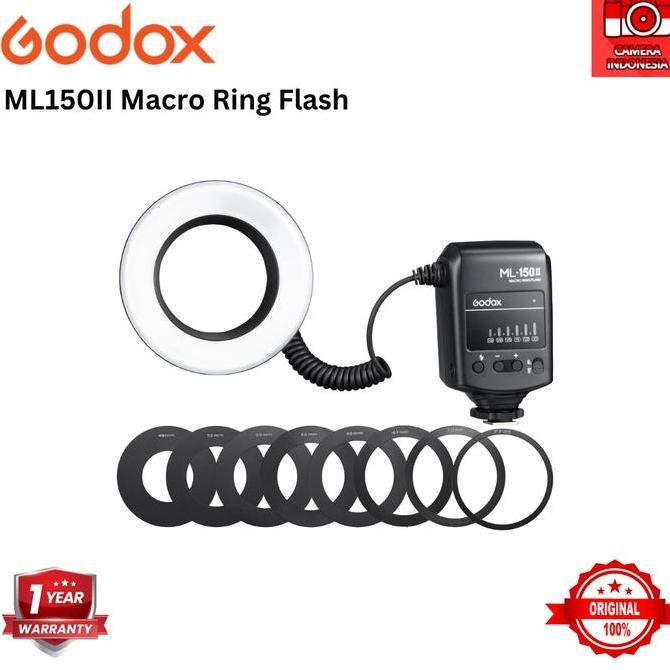 TERBARU - Godox ML-150II Universal Camera Macro Ring Flash ML150II ML-150 II