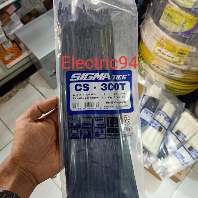 

Diskon! Cable Tie Sigma CS-300T 30cm - Kabel Tis Nylon Tali Pengikat Kabel