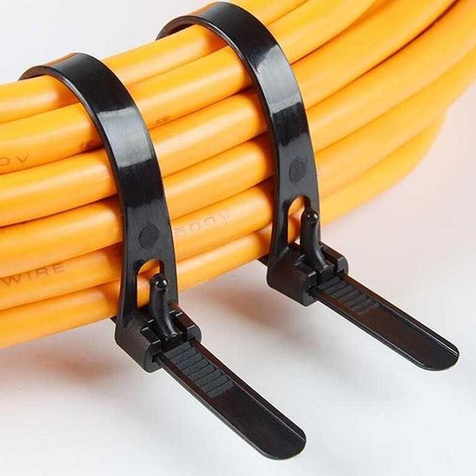 

Diskon! Cable Ties KSS CV-250 x 4.8mm Hitam/Putih Cable Tie Panjang 25cm