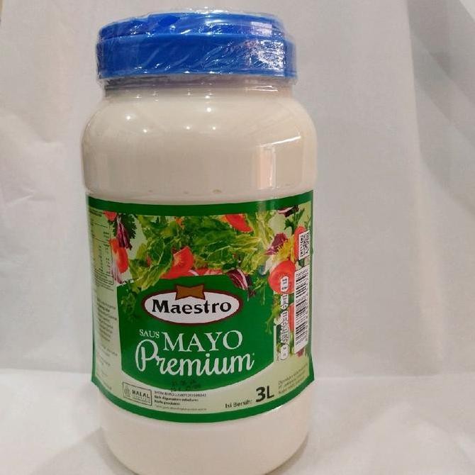 

Tersedia Maestro Mayonnaise Original 3L Saus Mayonais Jumbo untuk Catering