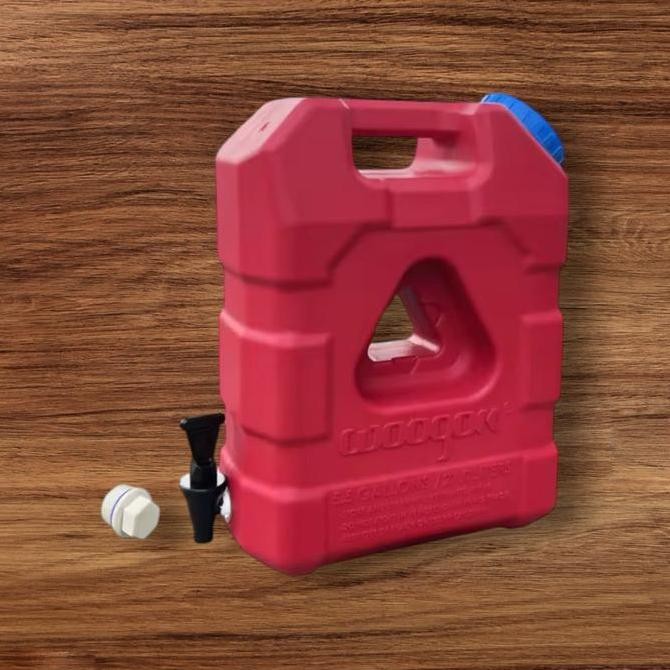 NEW Jerigen Air Kran 21 Liter Warna Merah | Jerry Can Air Kapasitas 21 Liter | Jerigen Air 21L + Bra