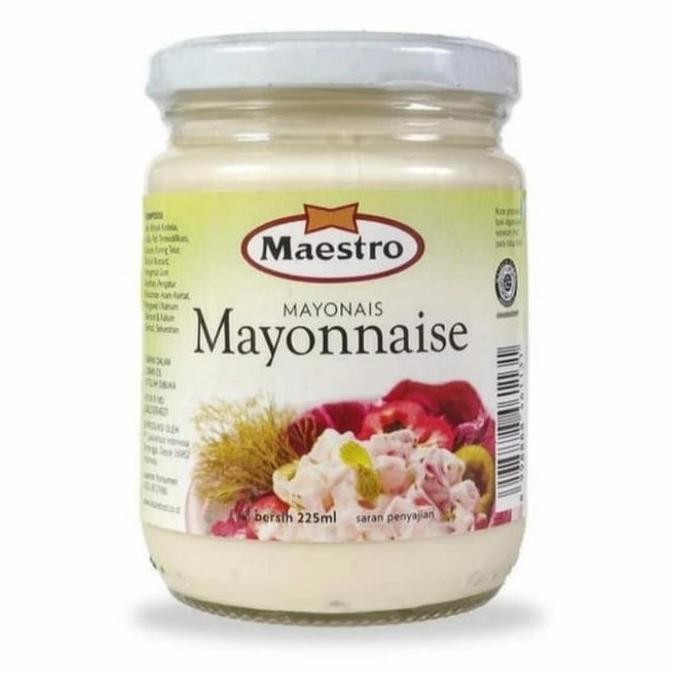 

Tersedia Maestro Mayonaise 225-300gr - Saus Mayo Salad Sandwich Halal