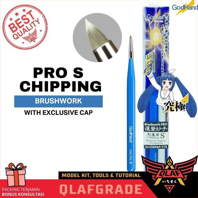 

NEW Kuas PRO Chipping S GODHAND - hand brush paint model kit gundam