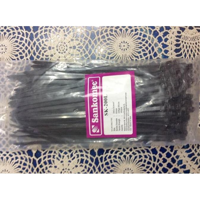 

Diskon! Kabel Ties SANCOMEC SK-200L 20cm Hitam - Cable Tie Tahan Panas