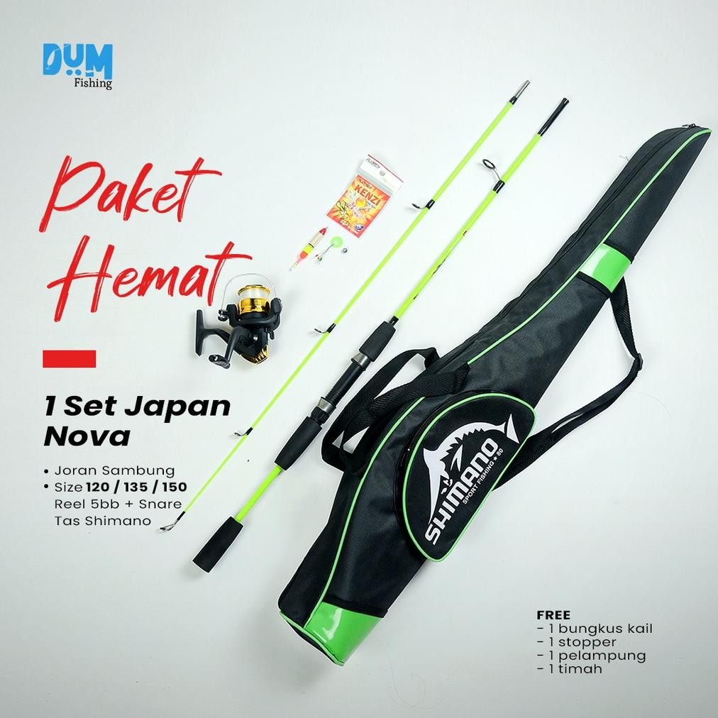 Terlaris 1 Set Joran Pancing Japan Style Swan Nova 17 Lbs 120 135 150 Cm Fiber Solid Lentur Bonus Ta