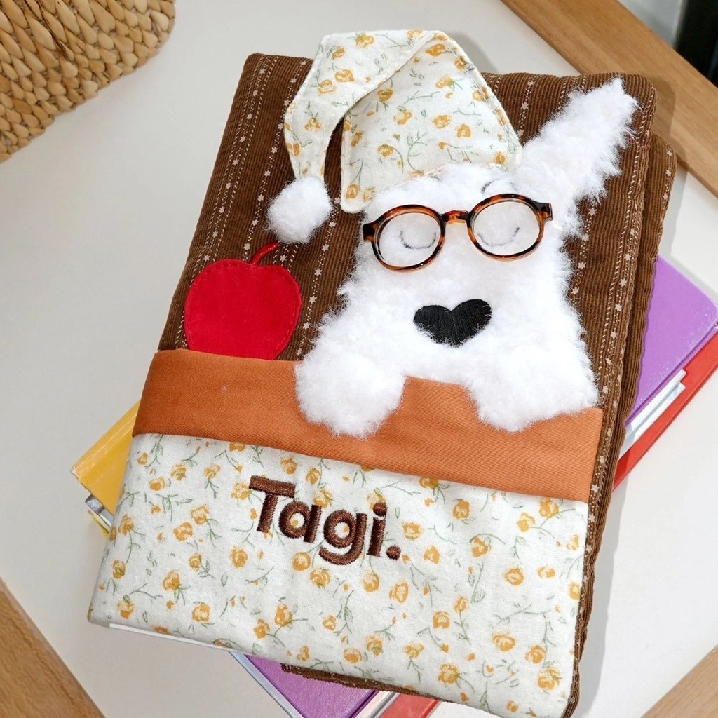 

Buku Catatan Plush Handmade Hangat Lucu Kasual Anak Anjing