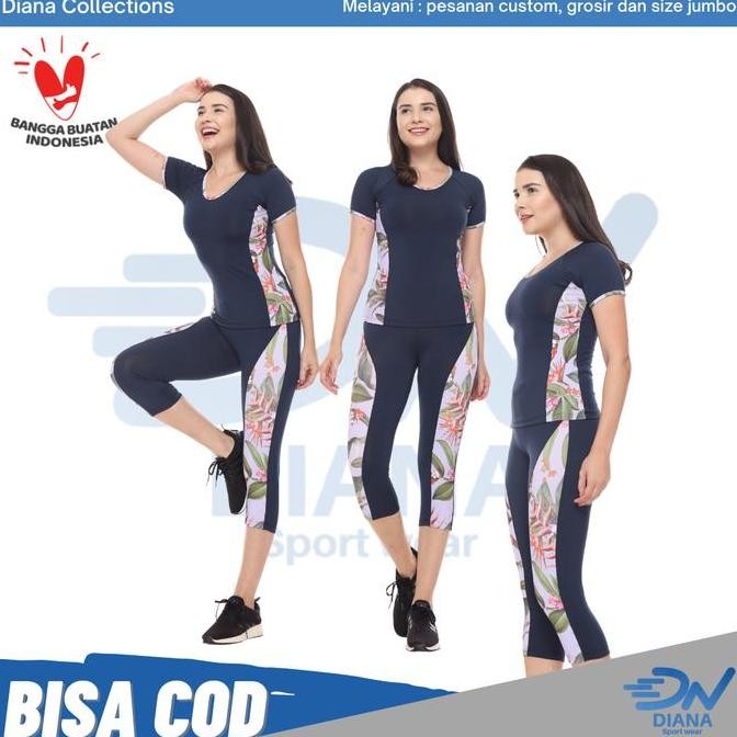 TERLARIS - Setelan pakaian senam aerobik wanita jumbo | setelan baju senam wanita | setelan baju aer