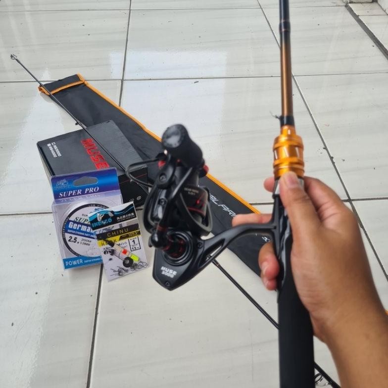 Terlaris Set Pancing Lengkap Khusus Galatama Galapung Lele Dan Bawal Drag 15Kg