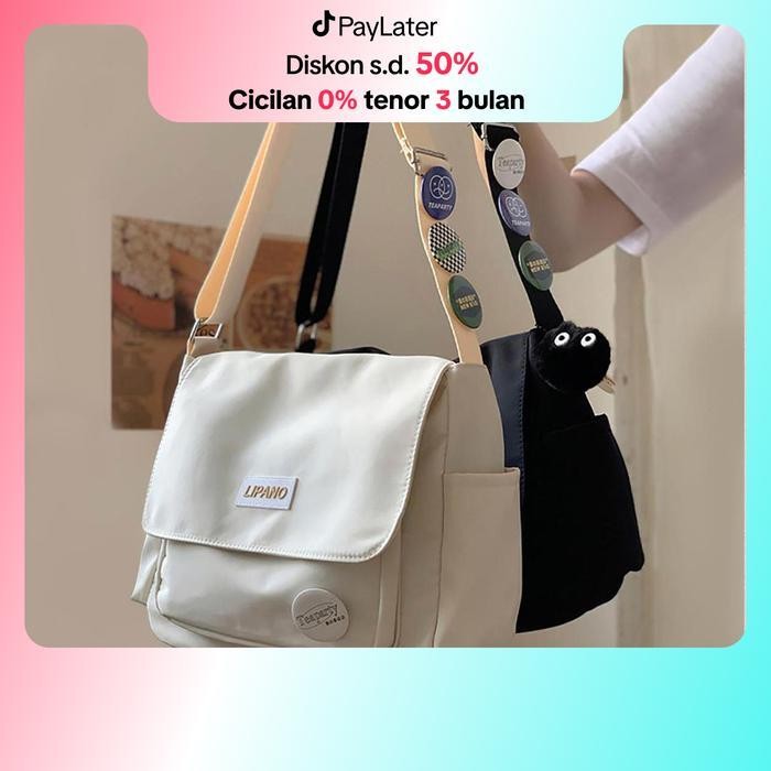 Ready Cod Korea Tas Selempang Wanita Kain Tas Wanita Murah Tas Bahu Sekolah Cewek Lucu Korean Style 