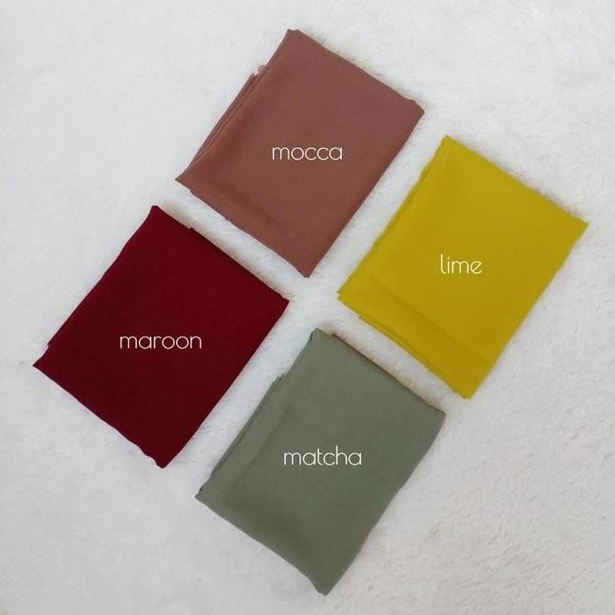 (Allthebest) Hijab Segi Empat Bella Square Wardah Biru Tosca Mint Jilbab