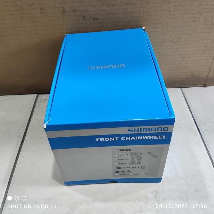 Shimano Slx Fc-M7120-1 1X12-Speed 32T 170Mm Single Crankset Crank Arm & Chain Ring Sepeda Mtb Tanpa 