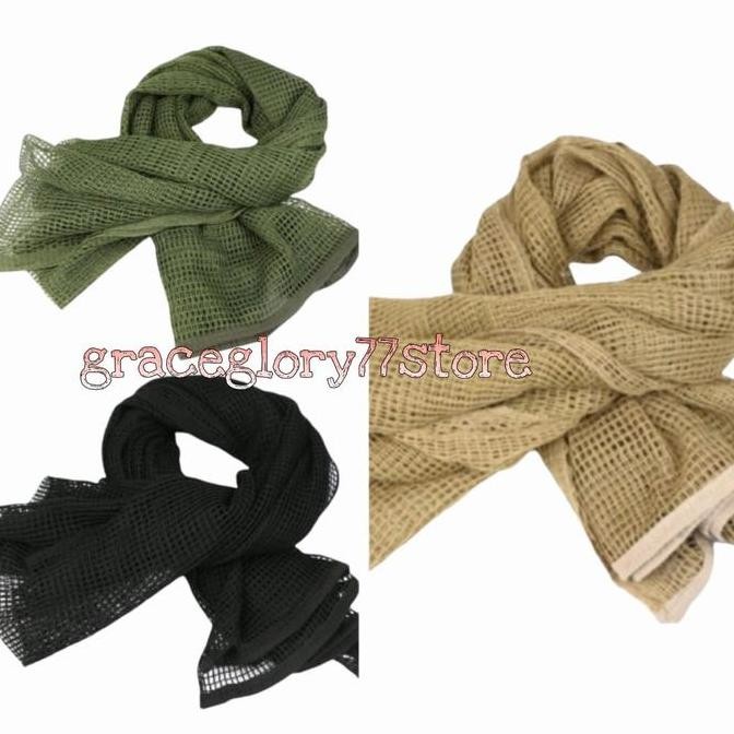 syal shemag jaring besar army tactical militer polos