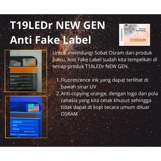 Bohlam lampu motor LED Honda Supra X 125 FI 2011- LED T19 osram