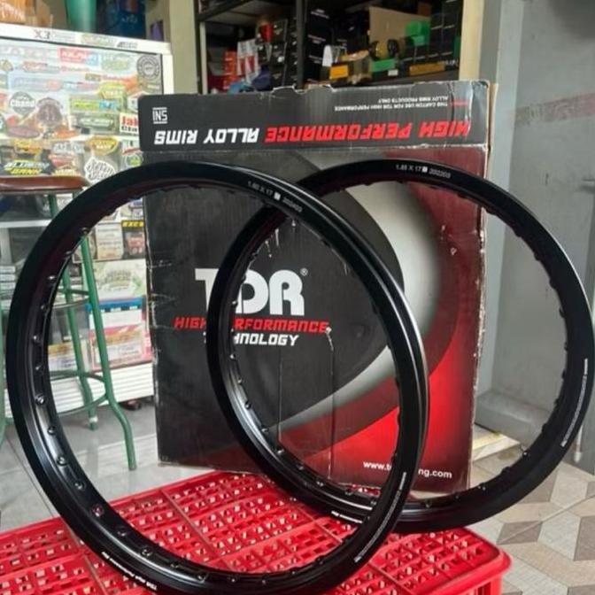 VELG TDR HITAM GOLSSY RING 17 UKURAN 140 160 185 ORIGINAL DAN TERPERCAYA