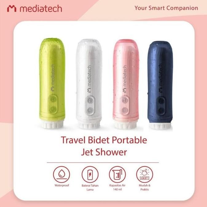 Mediatech Travel Bidet Portable Electric Spray Bidet- 82572