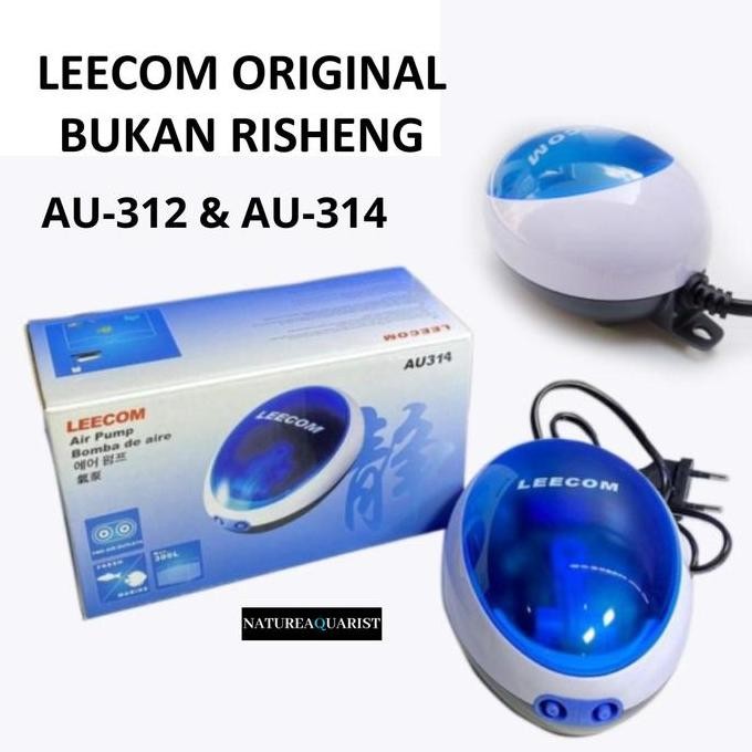 tersedia leecom au-312 & au-314 - aerator 1 dan 2 lubang pompa udara hening