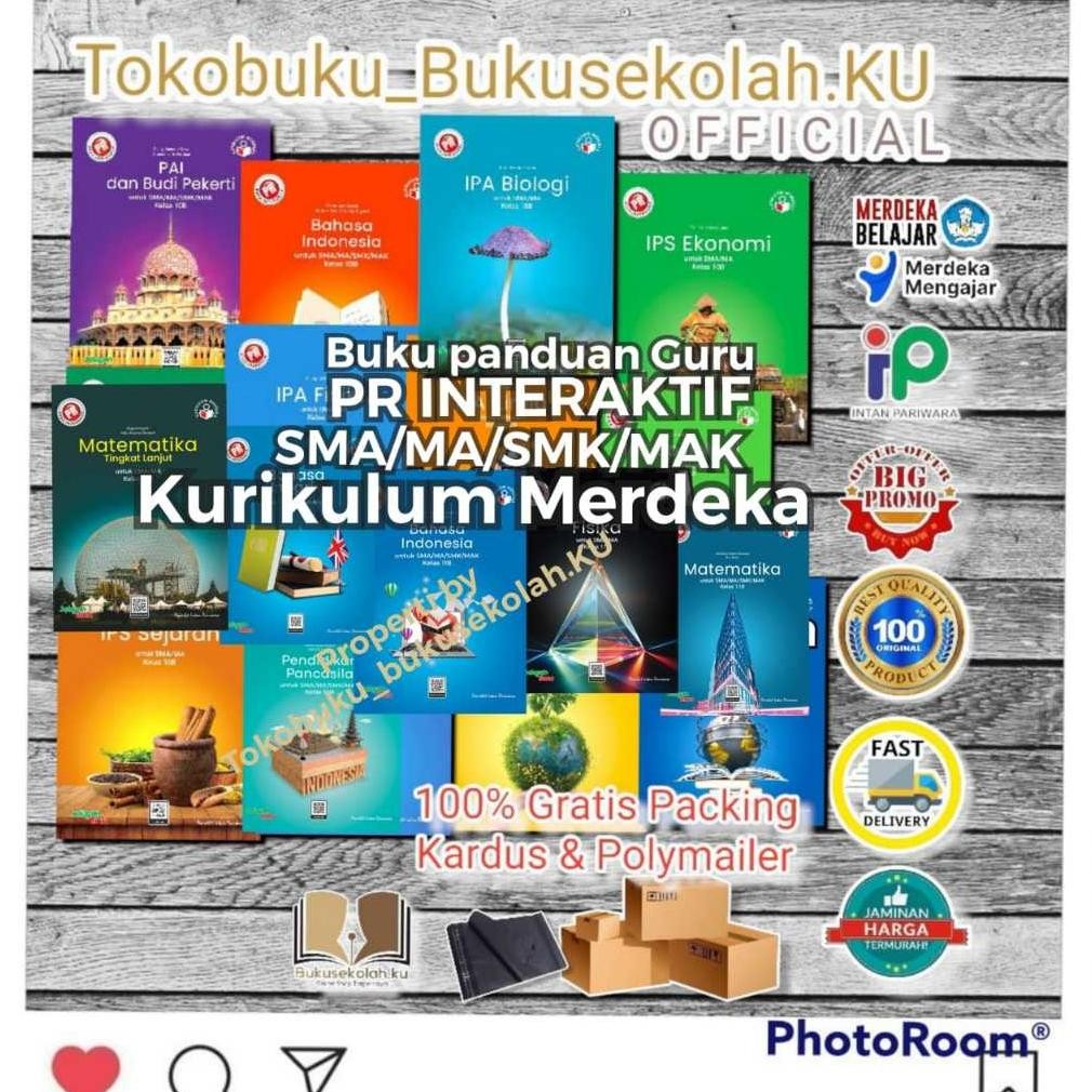 (zone) PROMO  BUKU GURU ( PG PR ) KURIKULUM MERDEKA SMA/MA KELAS 10 ,11 TERBARU 2025 INTAN PARIWARA 