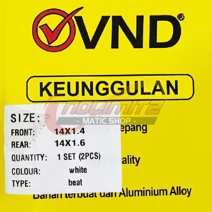 Velg VND Six Star Depan Belakang Honda Vario Beat Scoopy Spacy Genio