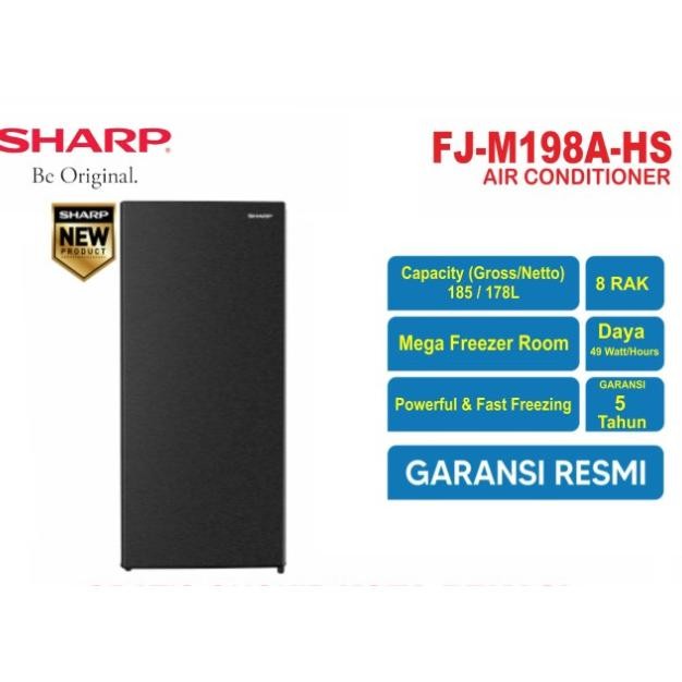 Promooo KULKAS FREEZER SHARP 198 (8 RAK)