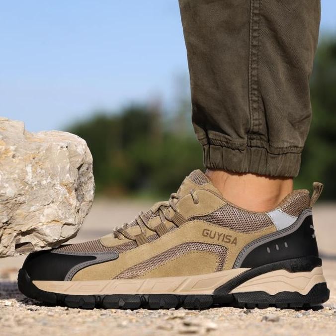 Alfathi Sepatu Safety Sneakers Ori By Guyisa Brown Boyle New Stok