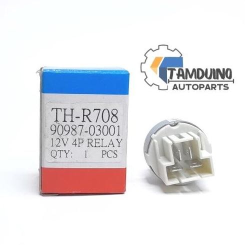 (Allthebest) RELAY KIPAS RADIATOR EXTRA FAN STARLET COROLLA CORONA CROWN 4 KAKI 12V