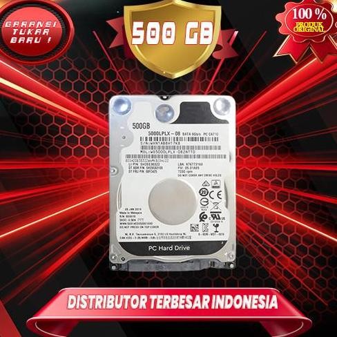Hardisk Internal 500Gb Slim Laptop Notebook Ps3 Ps4 2,5 Inchi Co