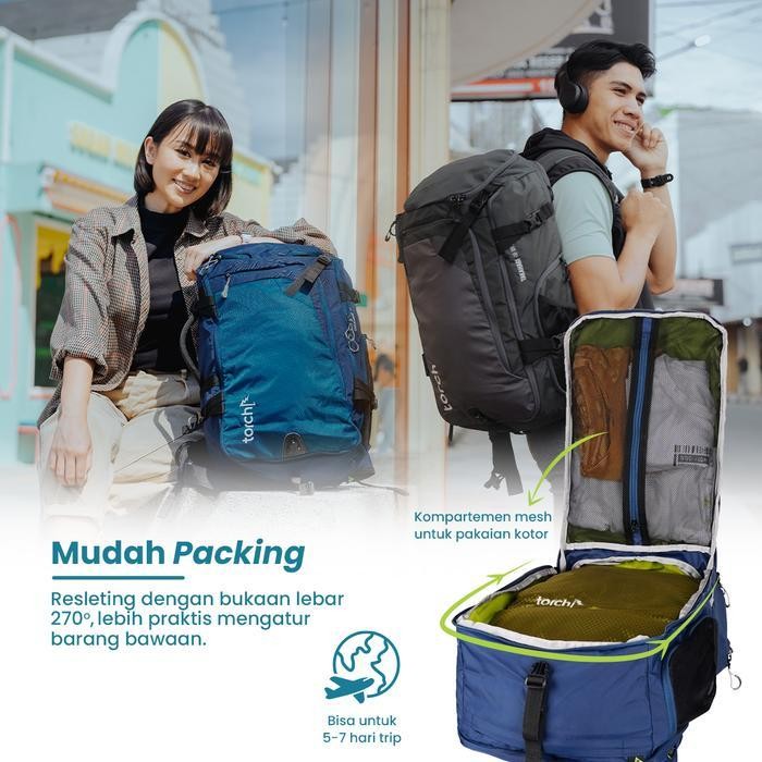 Ft Torch Ransel Punggung Travelling - Travel Backpack Takahagi 40 L