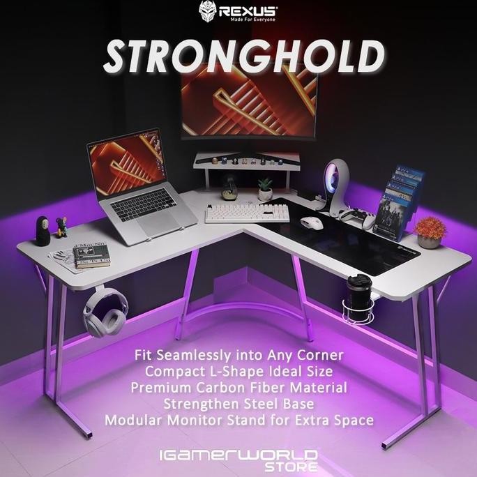 Rexus Stronghold Rxd-230 / Rxd 230 Gaming Desk L Shape Co