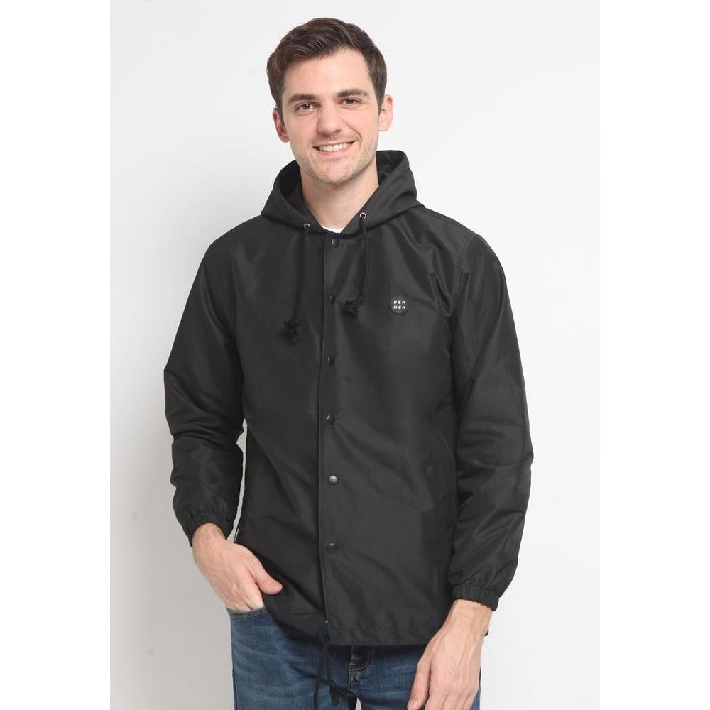 Murah Hemmeh Jaket Parasut Hoodie Hitam Parasut Polos