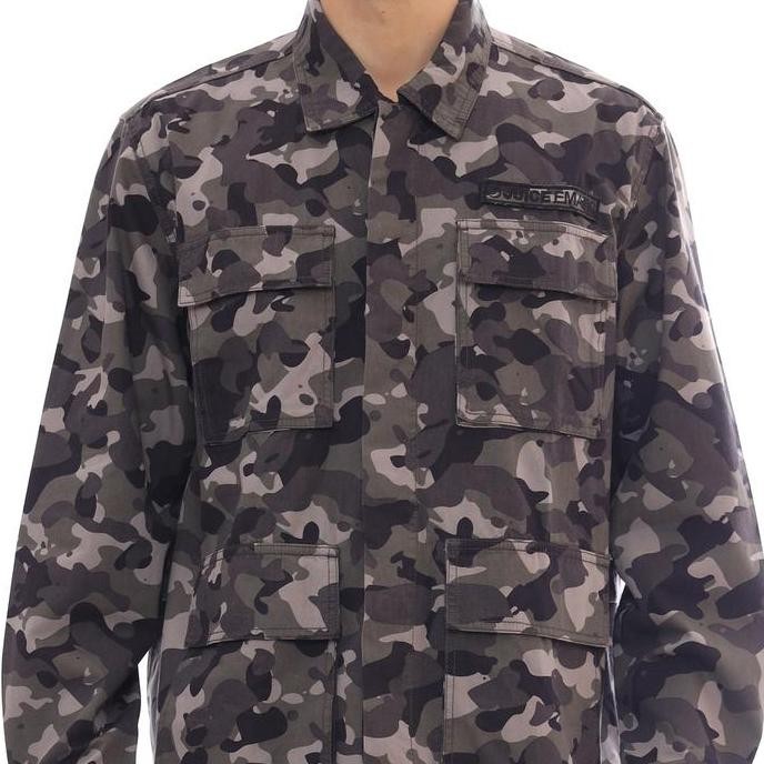 Promo Juice Ematic Jacket Pria Hijau Army Corps Planet Surf