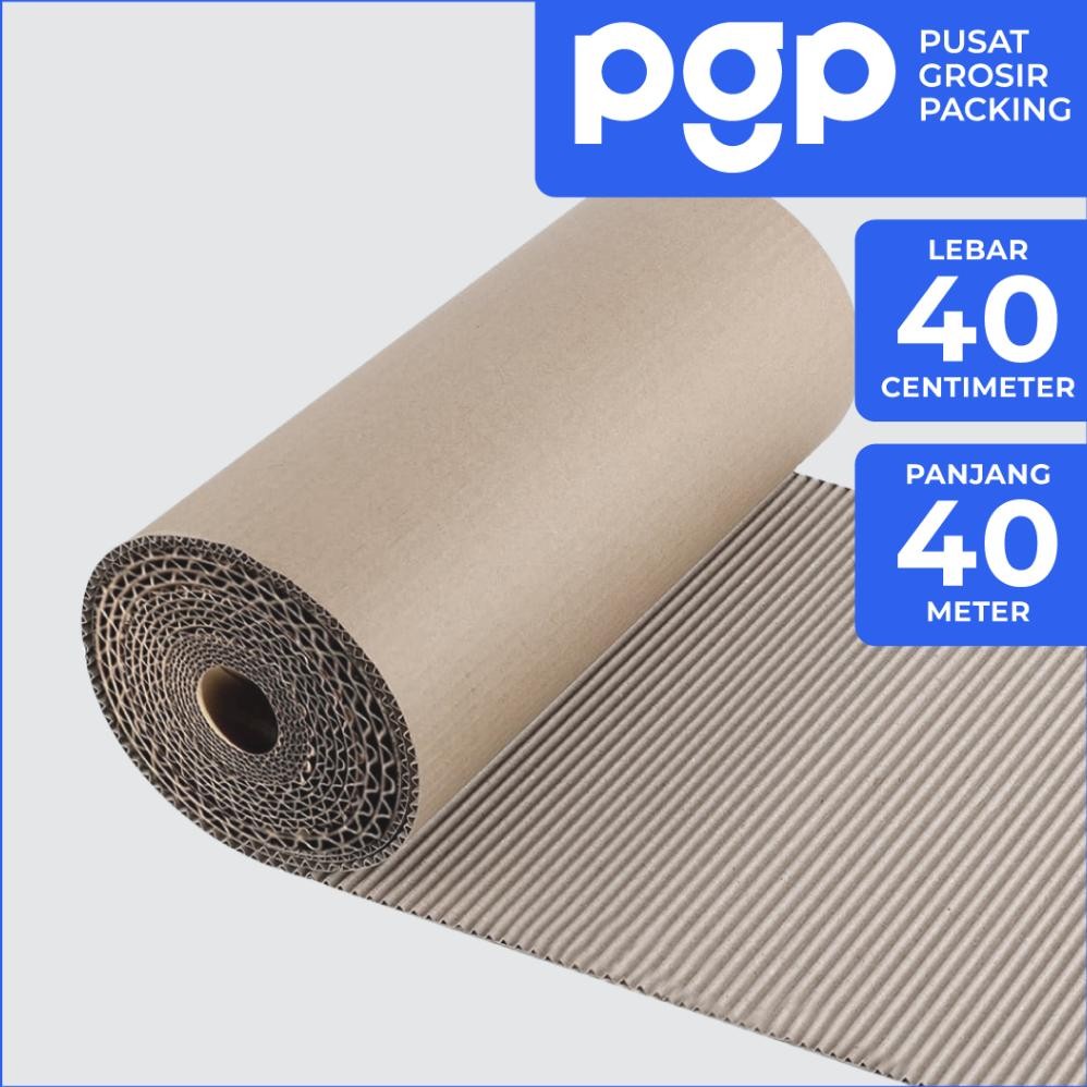 

Single Face Roll | Corrugated Roll Ukuran 40 Cm X 40 M - Karton Lembar Untuk Packing aSt