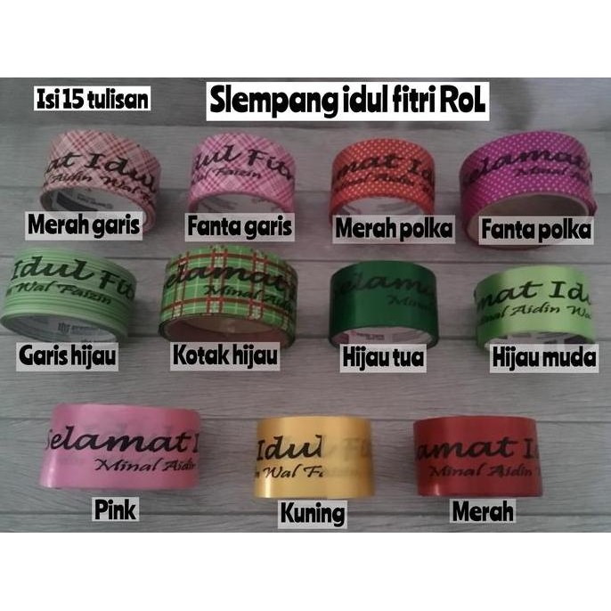 

Baru Pita Rol Selamat Idul Fitri Roll Pita Lebaran Untuk Parcel dan Dekorasi