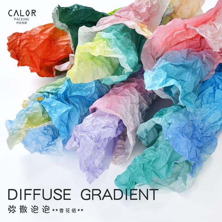 

(20 lembar) Kertas Bunga Buket Cellophane Tissue Warna Gradiasi / Gradient Pear Paper Bungkus Kado aSt