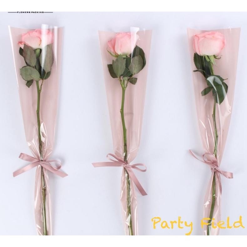 

[1Pak/50Pcs] Dzd Single Flower Bag Bouquet Wrapping Paper / Kertas Bunga Satu Kantong aSt