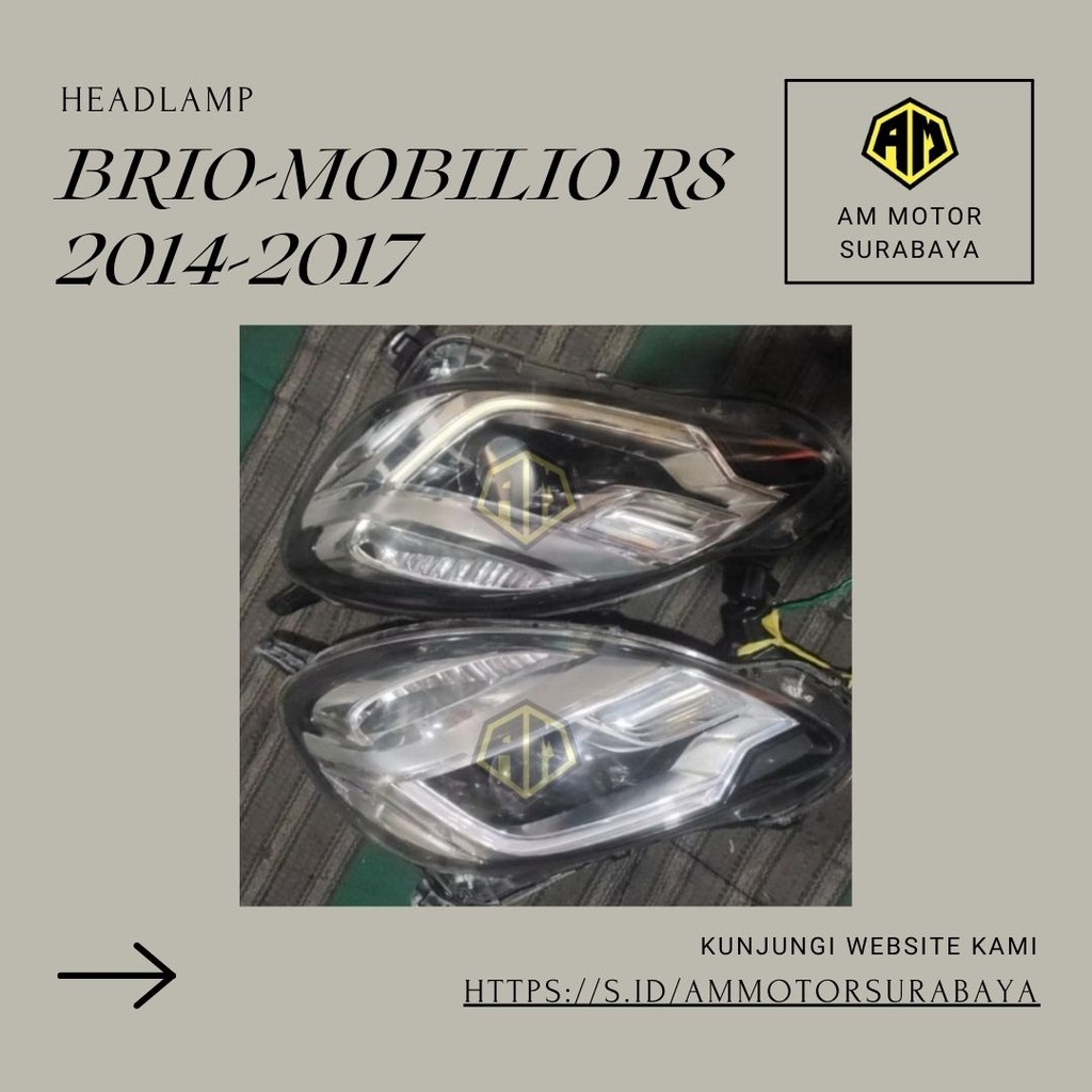 Headlamp BRIO / MOBILIO RS 2014-2017