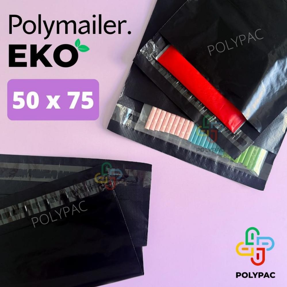 

Polymailer Hitam Ekonomis [50x75] isi 50 pcs - Polymailer Lem aSt