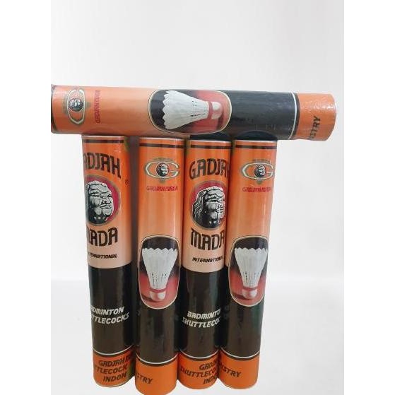 Produk Baru Shuttlecock Gajah Mada Orange Internasional Isi 12 Original PBSI Bulu Tangkis