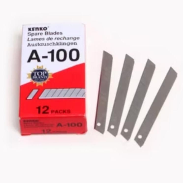 

Kenko Cutter Blades Isi Pemotong Kertas A100 9 Mm L150 18 Mm Doz Isi 12 Pcs.