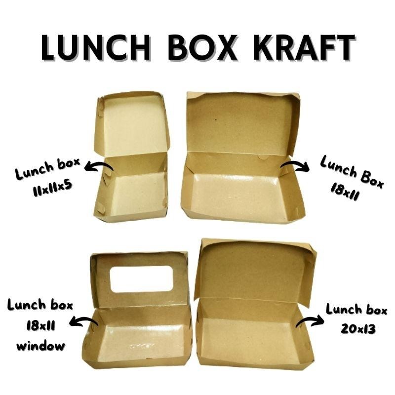 

Lunch Box Kraft Coklat/Box Makanan/Lunch Box Isi 100Pcs