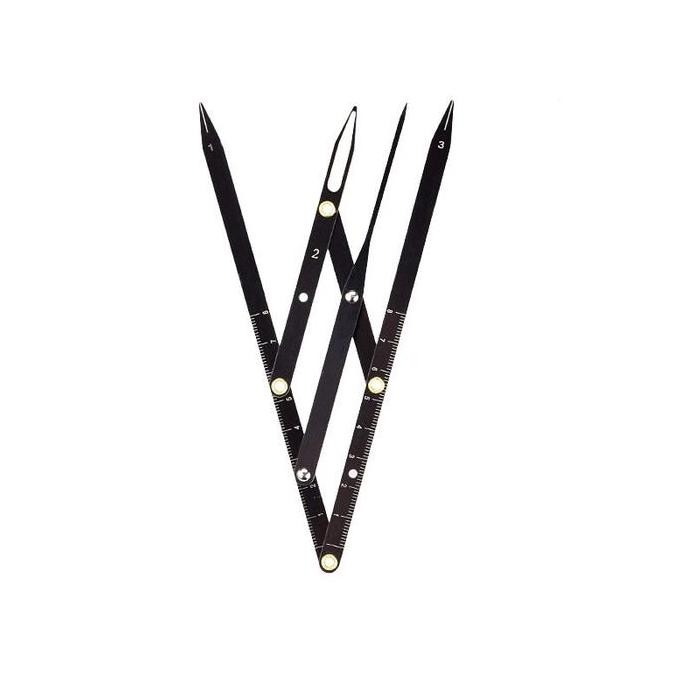 Pengukur Alis Pengukuran Alis Penggaris Alis Sulam Penggaris Alis Stainless