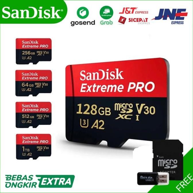 Kartu Memori Micro Sd Card 170Mb/S 128 256 512 Gb 1 Tb Co