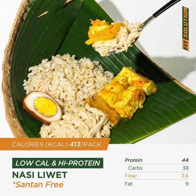 

(Allthebest) LOW CAL Nasi Liwet *Santan Free High Protein Prep Meal Catering Diet
